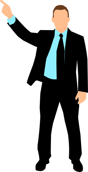 Businessman Pointing Illustration